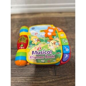 VTech Musical Rhymes Book Interactive Baby Learning Toy Red Yellow 80-166700